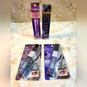 4 PC Mascara, ELF, Milani, Maybelline, NEW